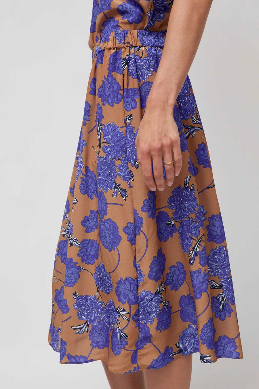 No.6 Sister Skirt in Tan and Violet Faux Croix sold by No. 6 product image thumbnail 3