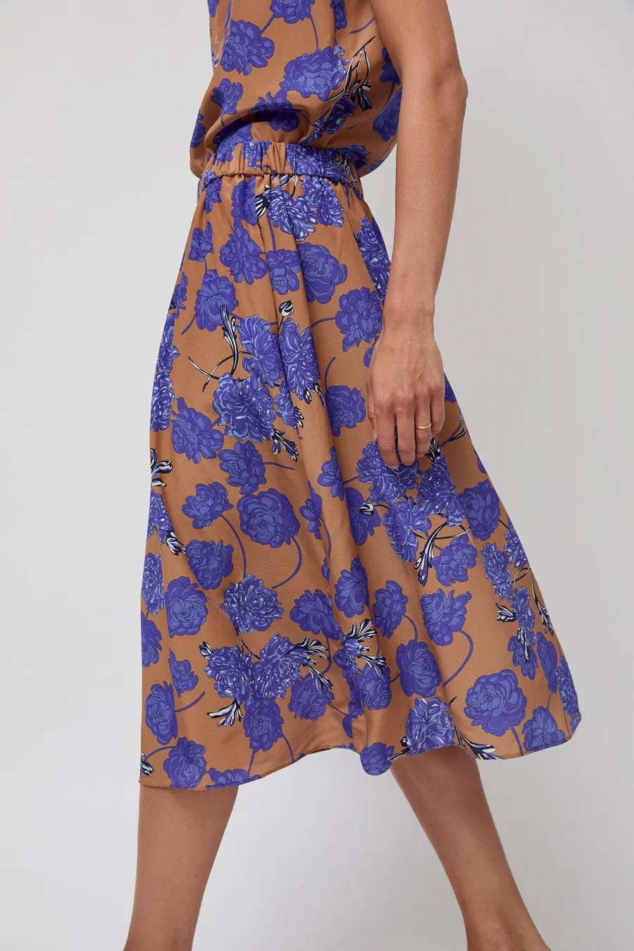 No.6 Sister Skirt in Tan and Violet Faux Croix sold by No. 6 product image thumbnail 5