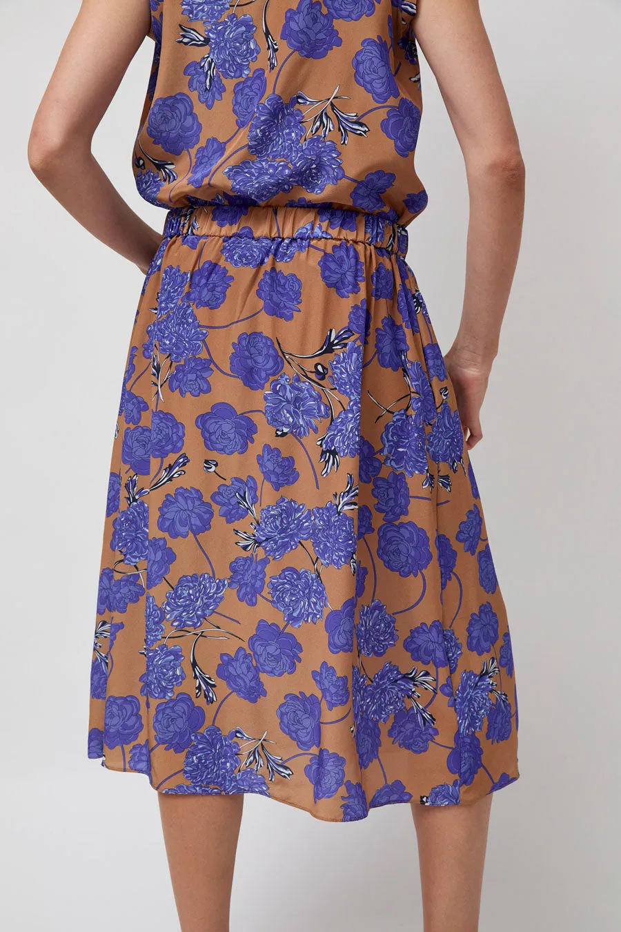 No.6 Sister Skirt in Tan and Violet Faux Croix sold by No. 6 product image thumbnail 4