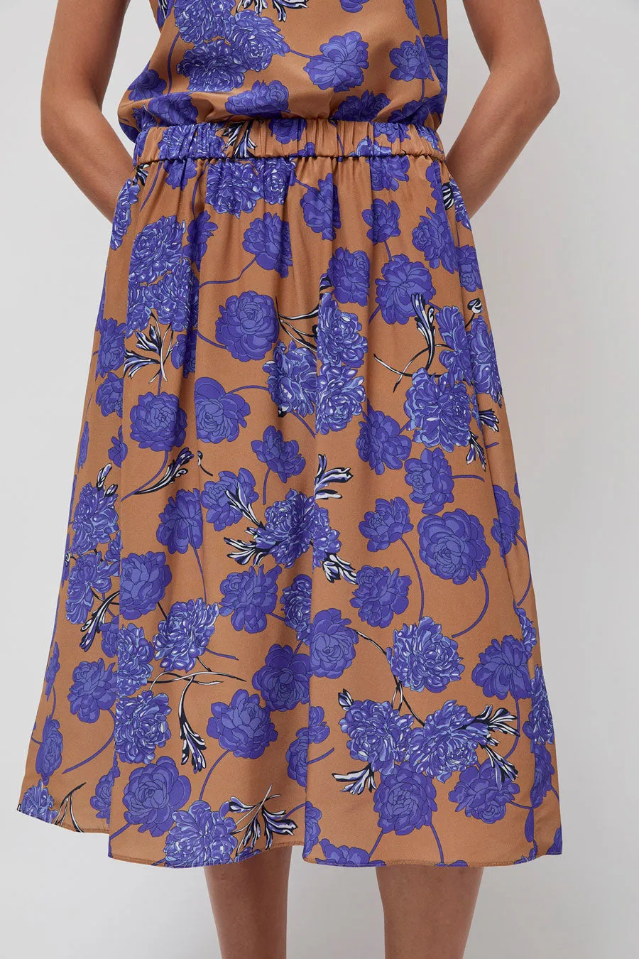 No.6 Sister Skirt in Tan and Violet Faux Croix sold by No. 6 product image thumbnail 2