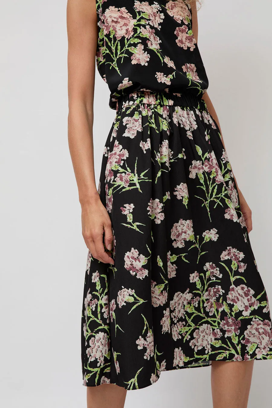 No.6 Sister Skirt in Black and Mauve Floral sold by No. 6 product image thumbnail 3