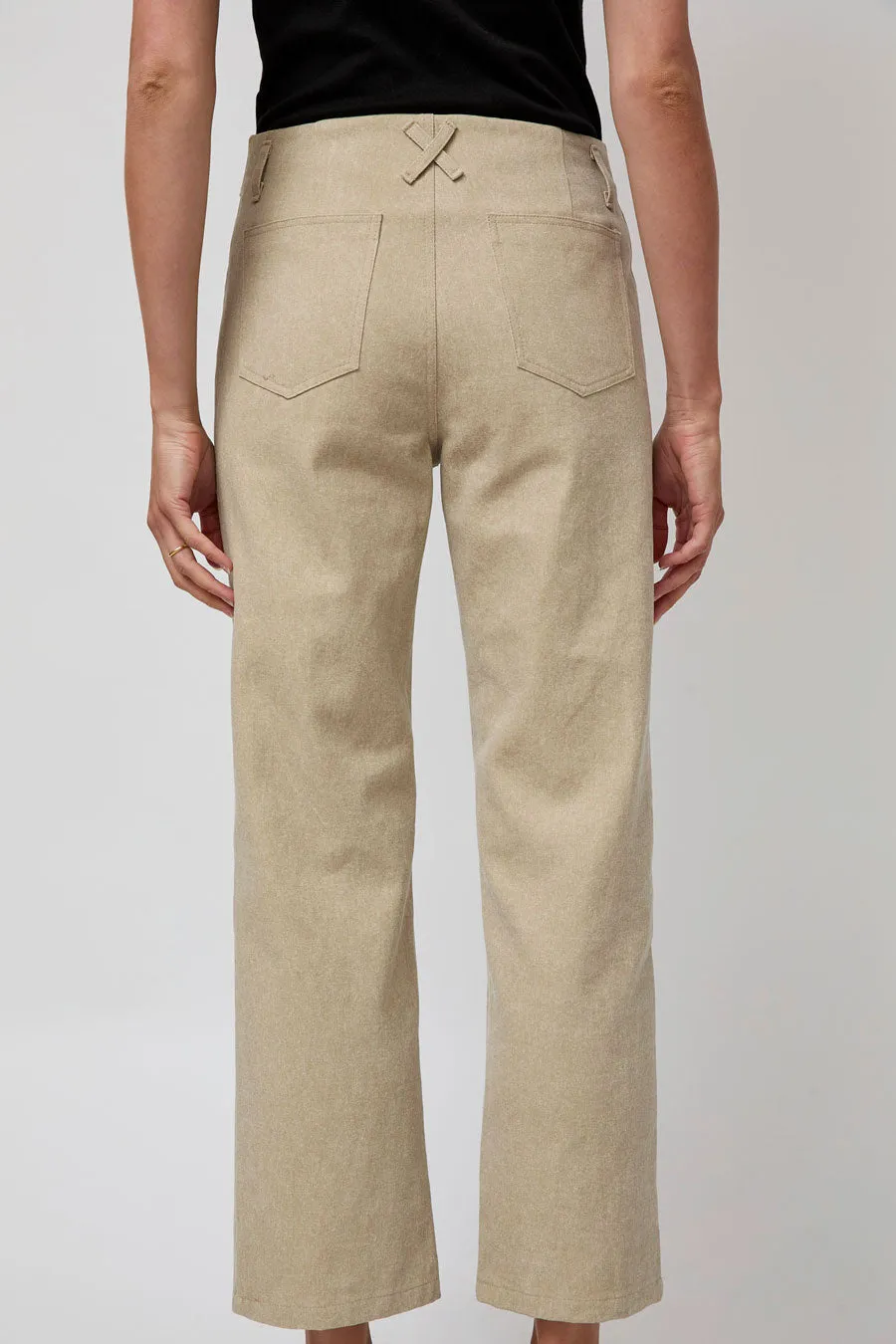 No.6 Agatha Pant in Natural Washed Tan sold by No. 6 product image thumbnail 5