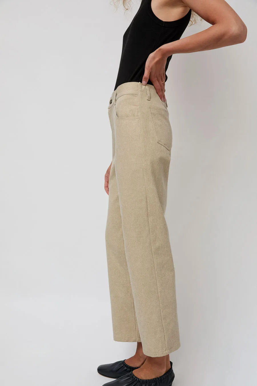 No.6 Agatha Pant in Natural Washed Tan sold by No. 6 product image thumbnail 2