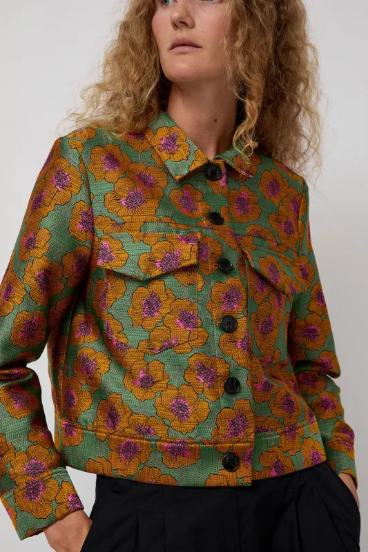 No.6 Claudia Jacket in Floral Jacquard made by No. 6