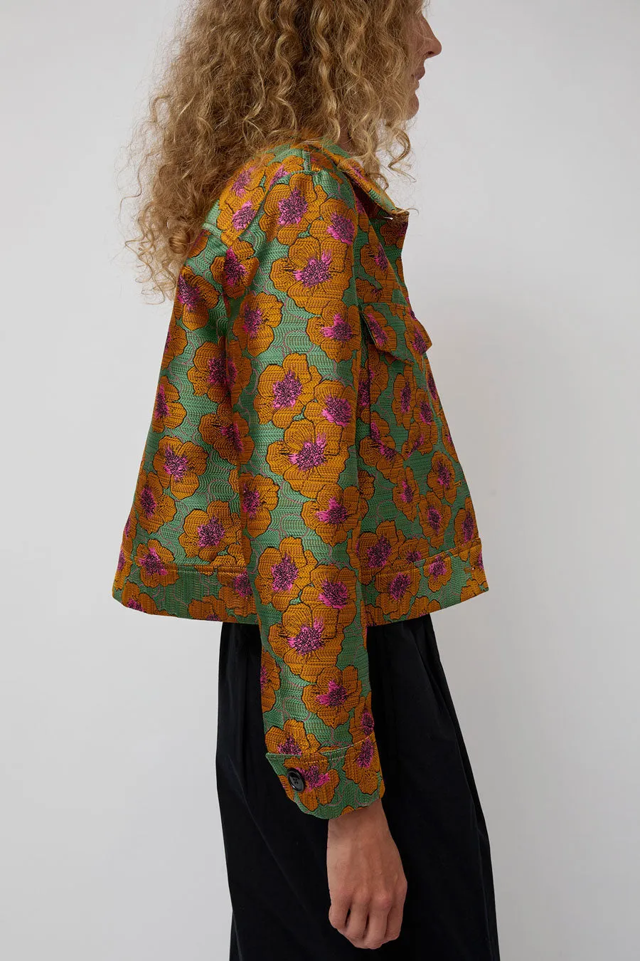 No.6 Claudia Jacket in Floral Jacquard sold by No. 6 product image thumbnail 4