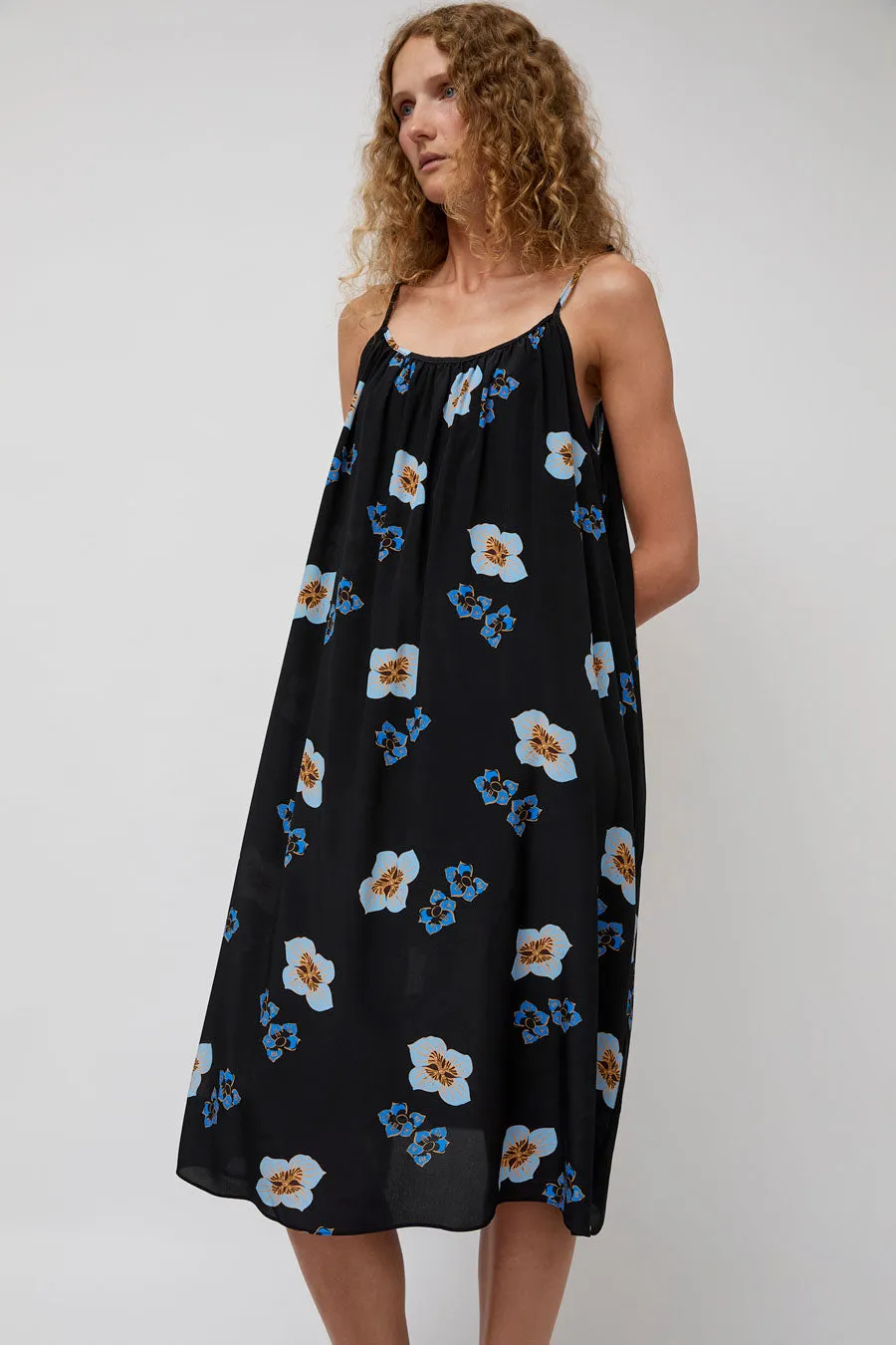 No.6 Ruby Dress in Black and Blue Amalfi sold by No. 6