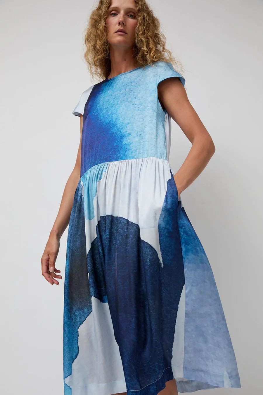 No.6 Mann Dress in Blue Watercolor sold by No. 6 product image thumbnail 3