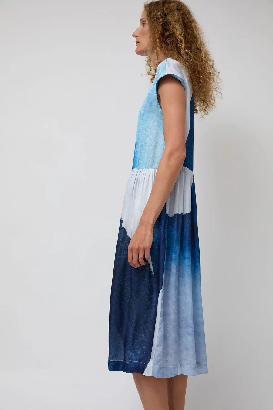 No.6 Mann Dress in Blue Watercolor sold by No. 6 product image thumbnail 2