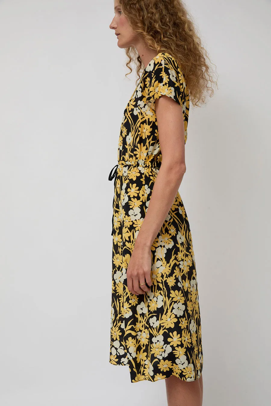 No.6 Magical Tie Dress in Black and Yellow Meadow sold by No. 6 product image thumbnail 2