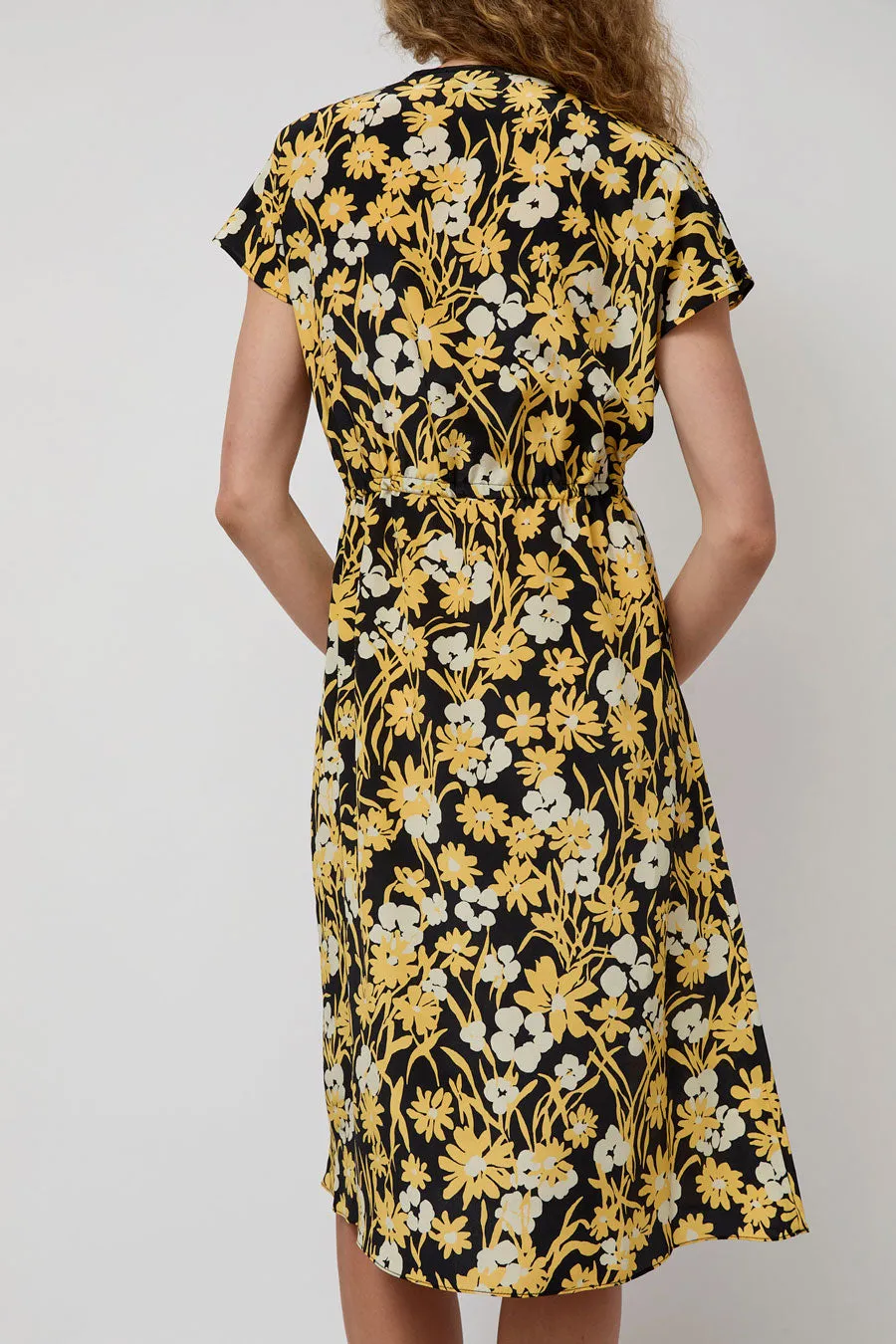 No.6 Magical Tie Dress in Black and Yellow Meadow sold by No. 6 product image thumbnail 5