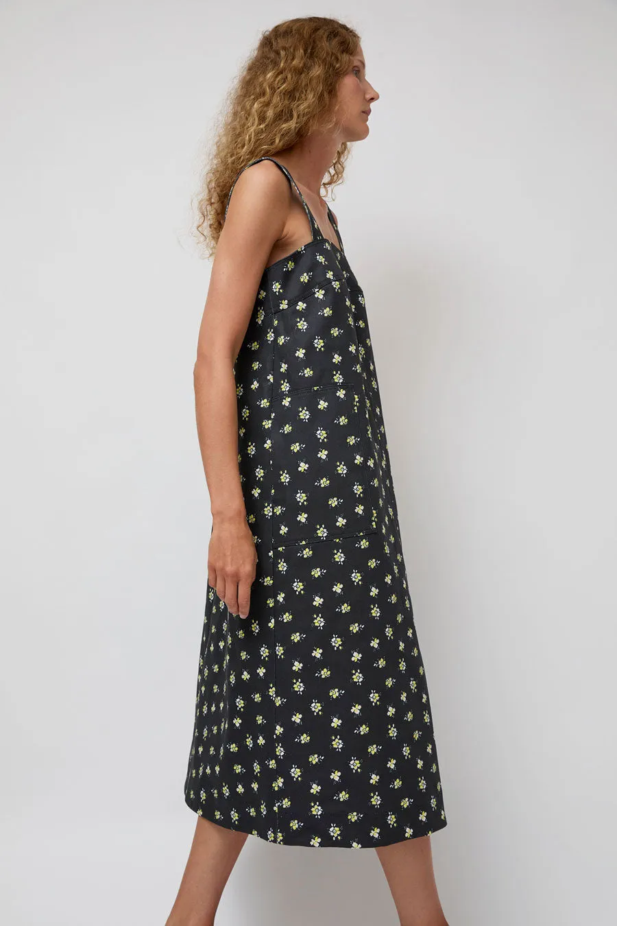 No.6 Linn Dress in Black and Yellow Ditsy sold by No. 6 product image thumbnail 5