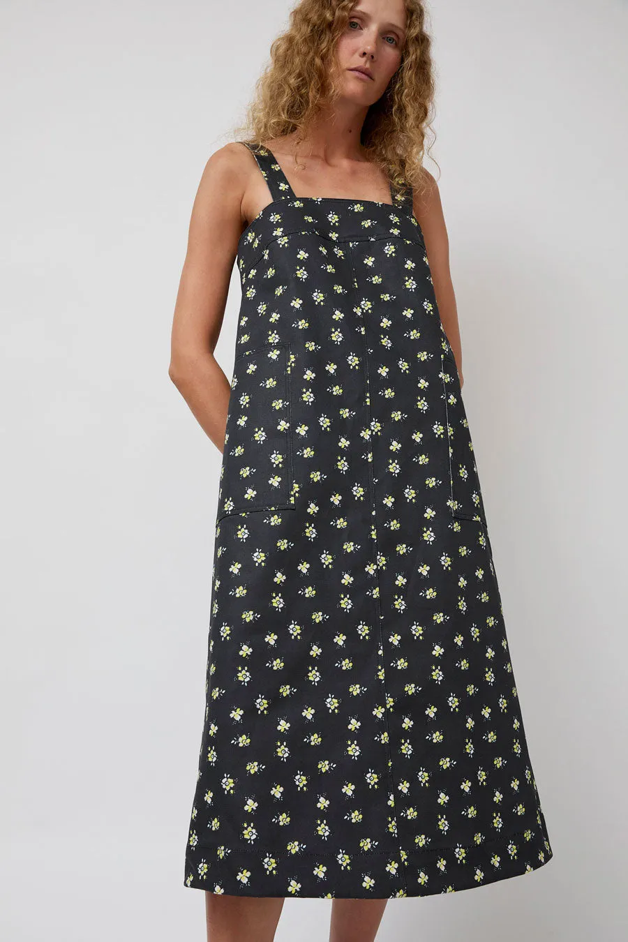 No.6 Linn Dress in Black and Yellow Ditsy sold by No. 6 product image thumbnail 4