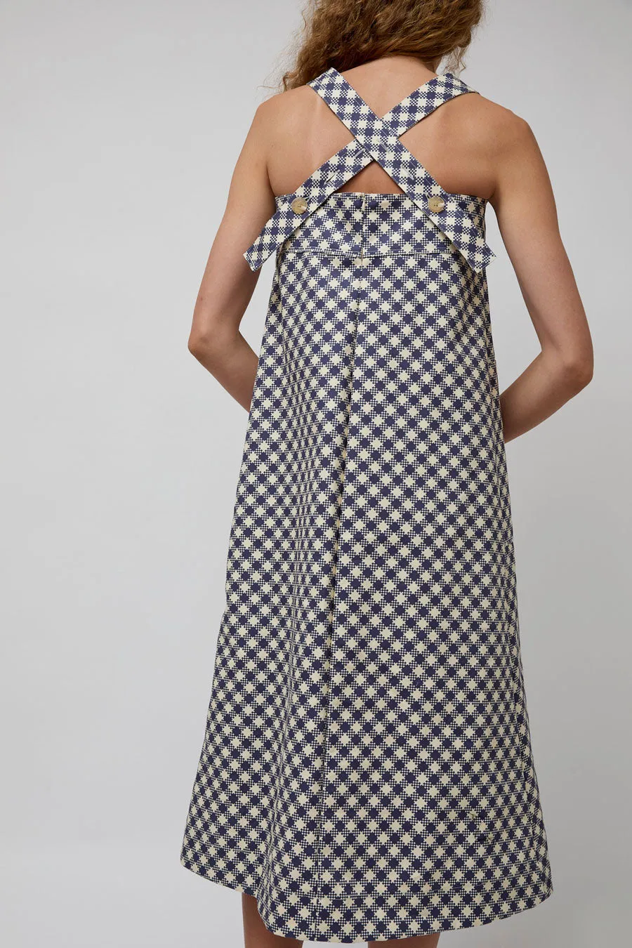 No.6 Linn Dress in Navy and Small Gingham sold by No. 6 product image thumbnail 2