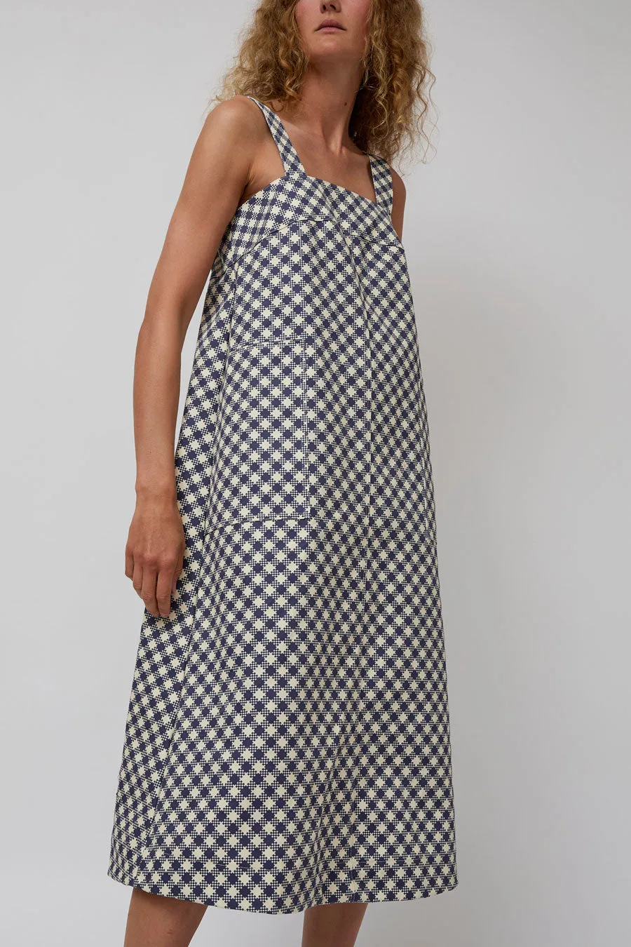 No.6 Linn Dress in Navy and Small Gingham sold by No. 6 product image thumbnail 4