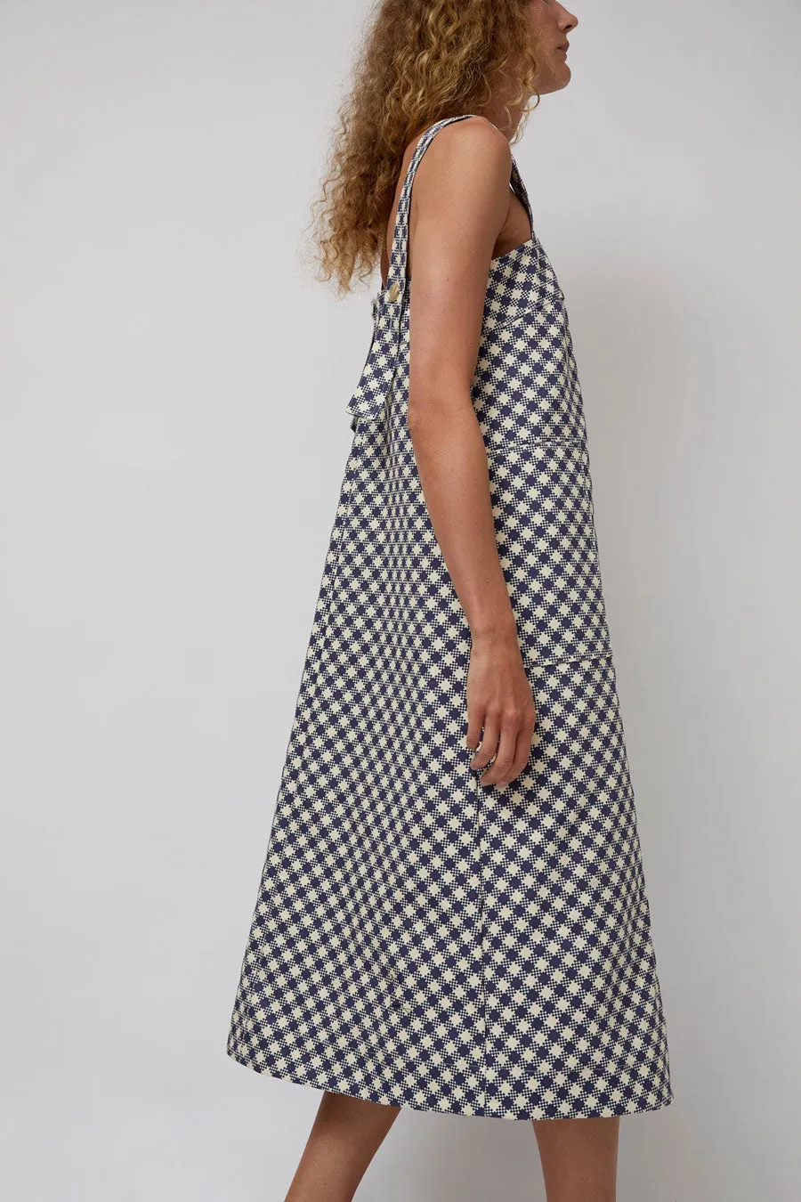 No.6 Linn Dress in Navy and Small Gingham sold by No. 6 product image thumbnail 5