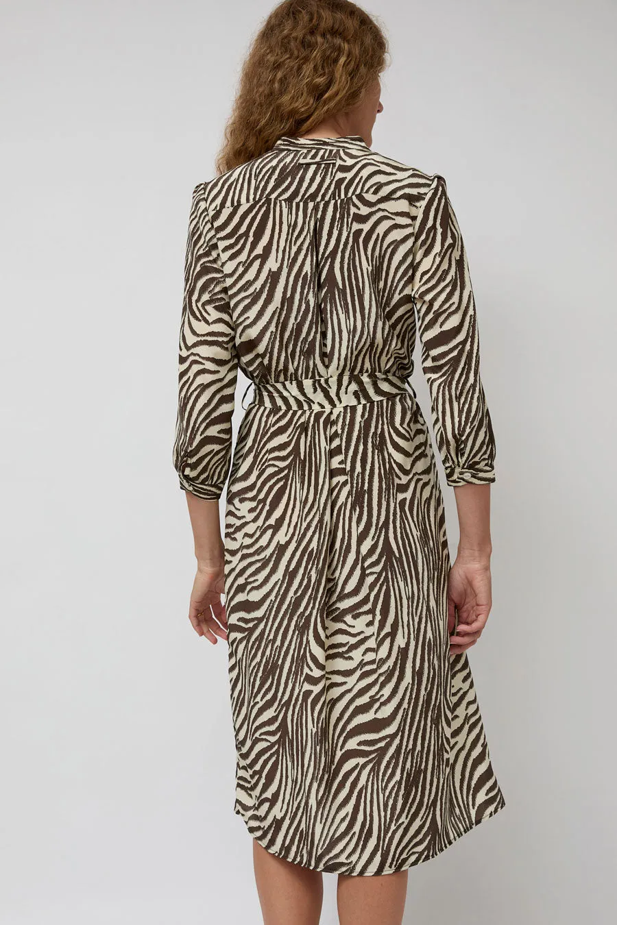 No.6 Elena Shirt Dress in Brown and White Zebra sold by No. 6 product image thumbnail 5