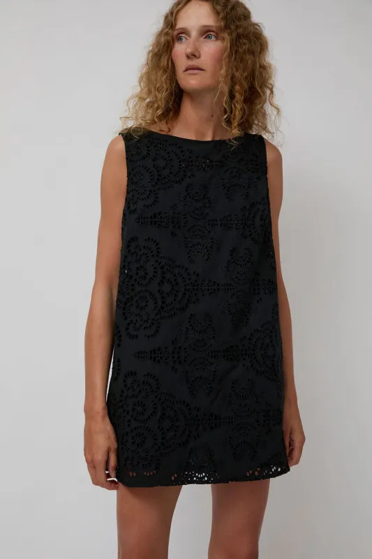 No.6 Clare Dress in Black Eyelet sold by No. 6