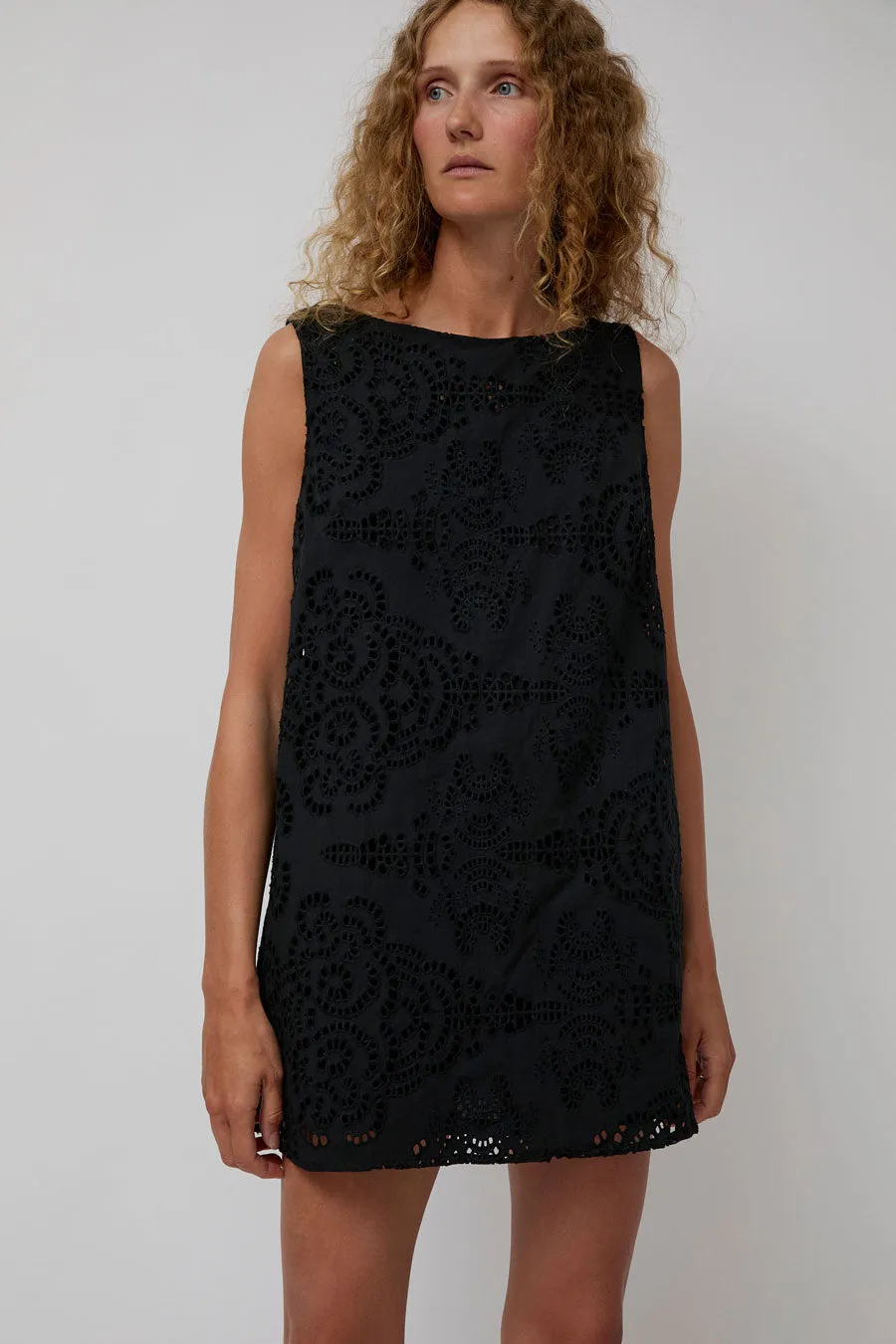 No.6 Clare Dress in Black Eyelet sold by No. 6