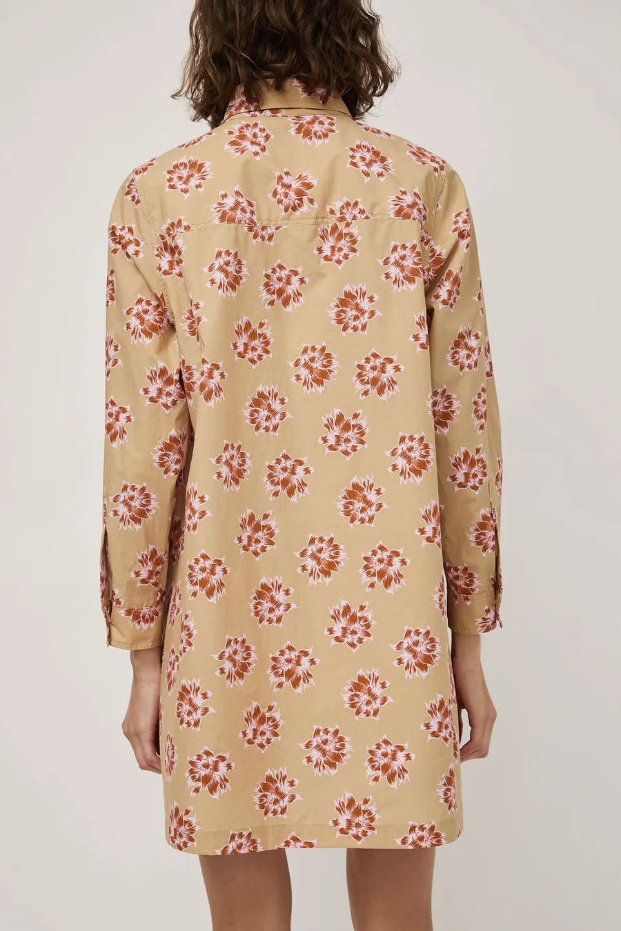 No.6 Annick Dress in Tan and Pink Dahlia sold by No. 6 product image thumbnail 5