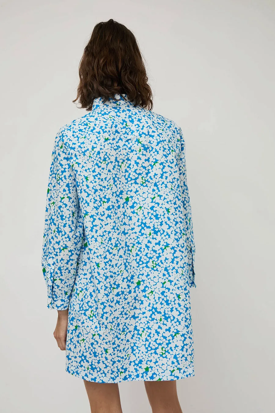 No.6 Annick Dress in Blue and White Blotch Print sold by No. 6 product image thumbnail 4