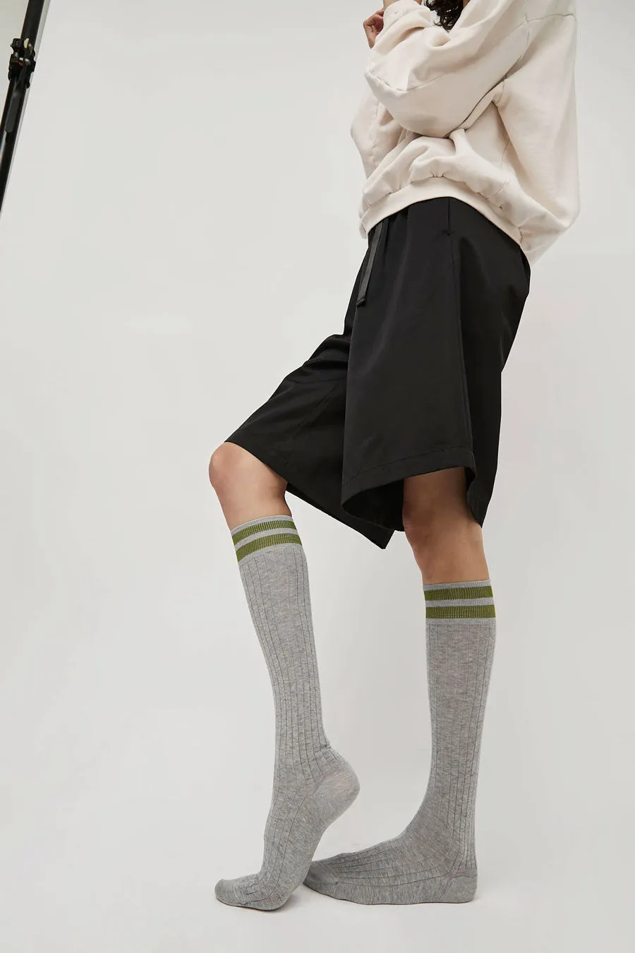 Maria La Rosa Bio Cotton Tube Socks in Light Grey sold by No. 6 product image thumbnail 2