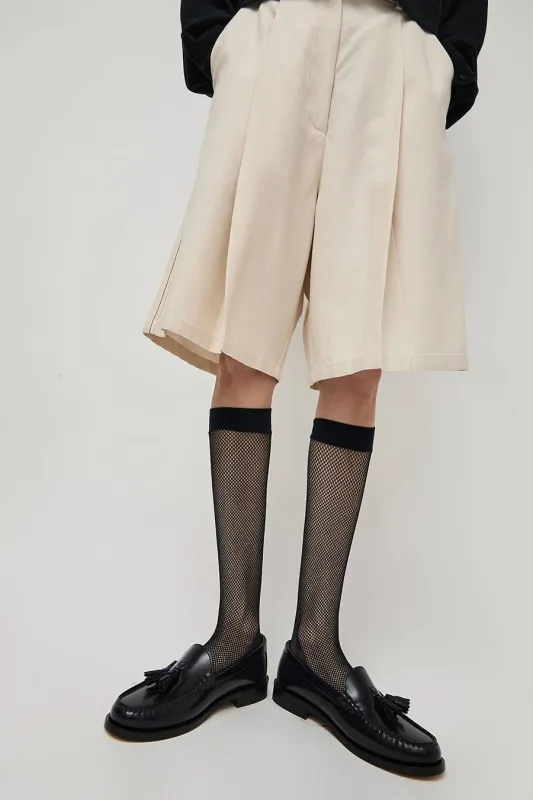 Maria La Rosa Net Ankle Socks in Black sold by No. 6