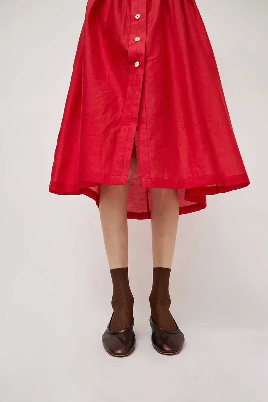 Maria La Rosa Silk Ribbed Ankle Socks in Cocco sold by No. 6 product image thumbnail 3