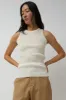 Mijeong Park Ribbed Knit Tank in Ivory sold by No. 6