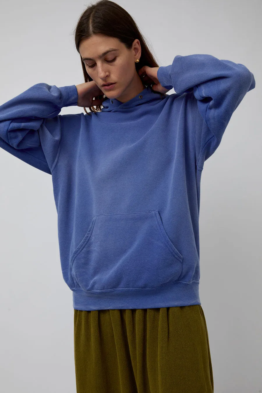 Sultan Wash Sunfade Hoodie in French Blue sold by No. 6