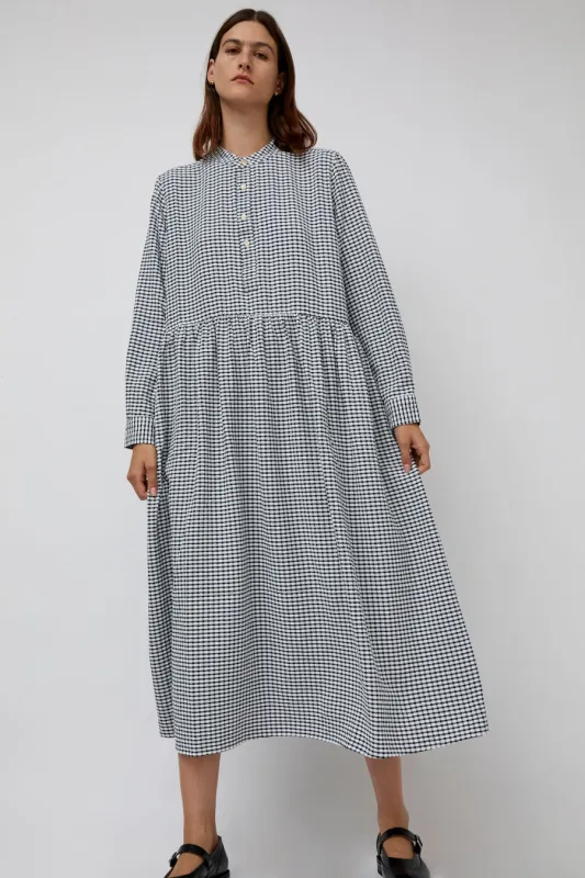 Sultan Wash Dolly Dress Vichy Love in Black and White sold by No. 6