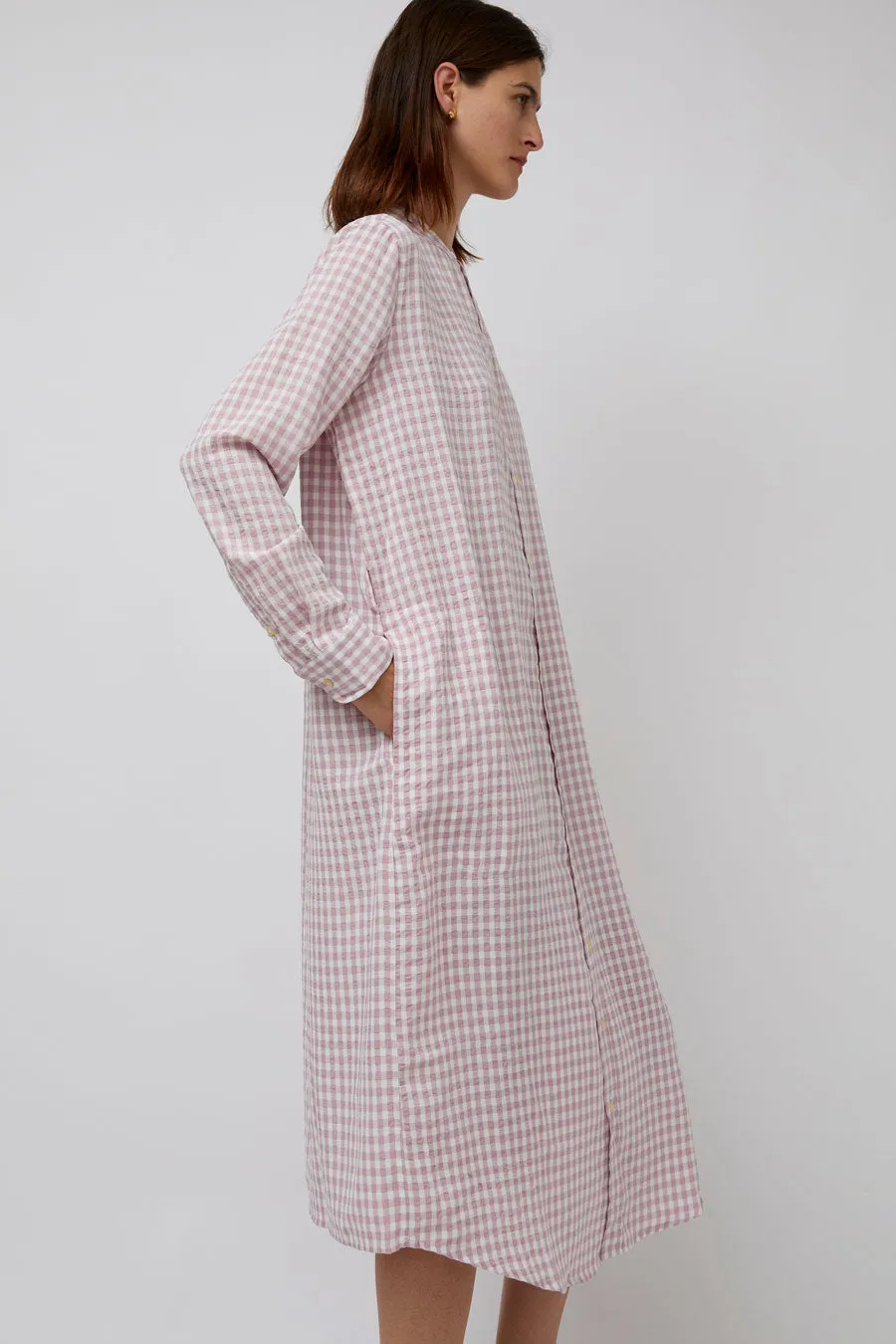 Sultan Wash Blouse Dress Vichy in Rose Pale sold by No. 6 product image thumbnail 3
