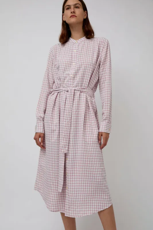 Sultan Wash Blouse Dress Vichy in Rose Pale sold by No. 6