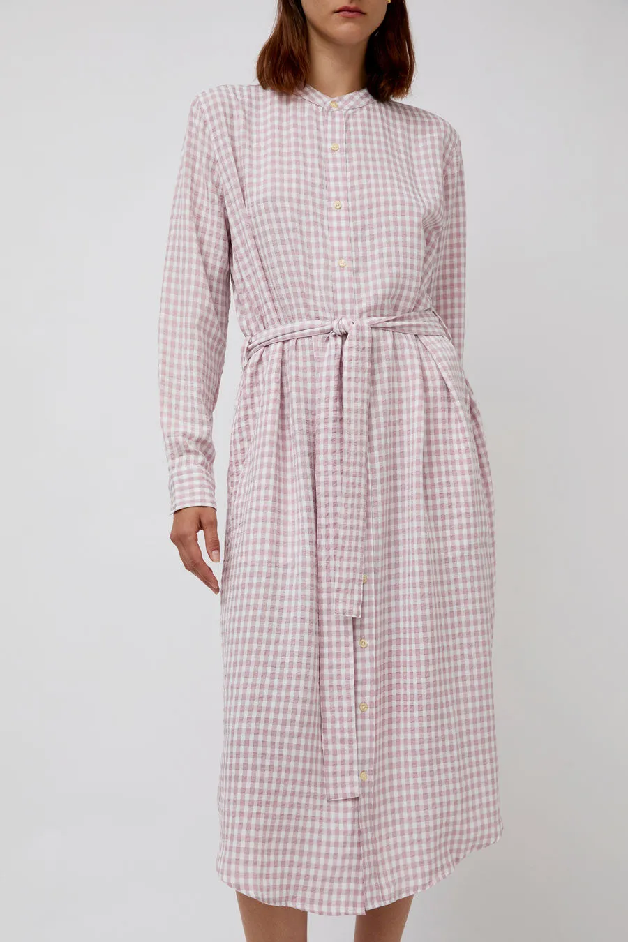 Sultan Wash Blouse Dress Vichy in Rose Pale sold by No. 6 product image thumbnail 4