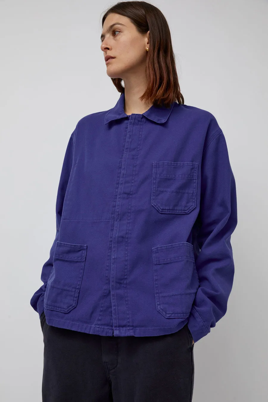 Sultan Wash Work Jacket UK in French Blue sold by No. 6