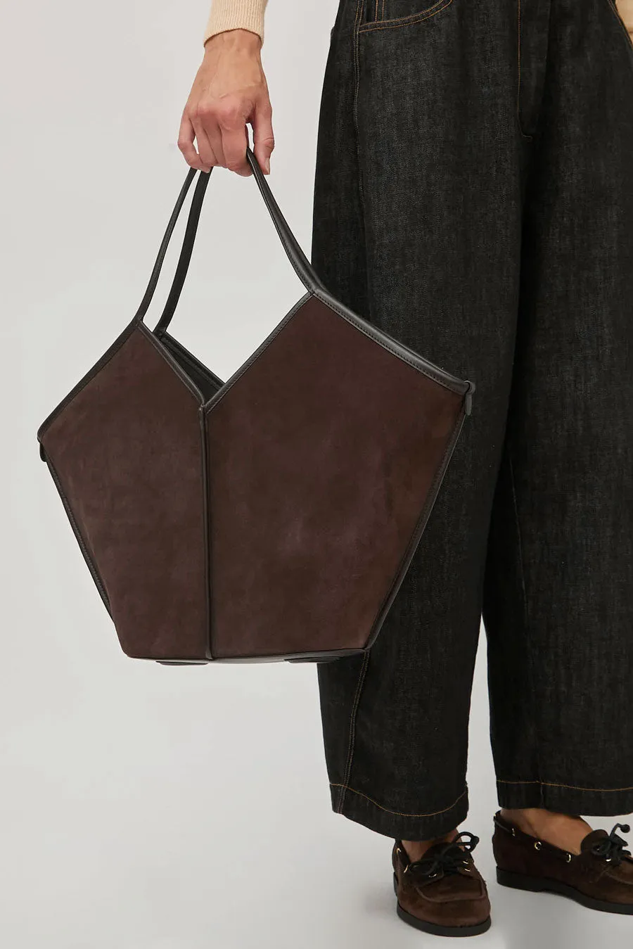 Hereu Calella Suede Bag in Dark Brown sold by No. 6 product image thumbnail 4