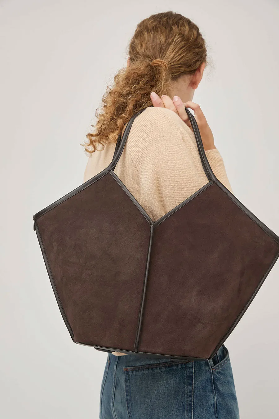 Hereu Calella Suede Bag in Dark Brown sold by No. 6 product image thumbnail 3