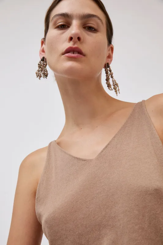 Mussels and Musclels Glyzinia Earrings Short in Smoky Quartz made by No. 6
