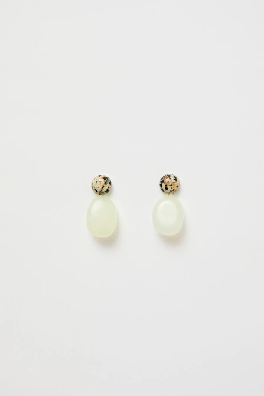 Mussels and Muscles Pebbles Earrings in Jade and Dalmatian sold by No. 6 product image thumbnail 2