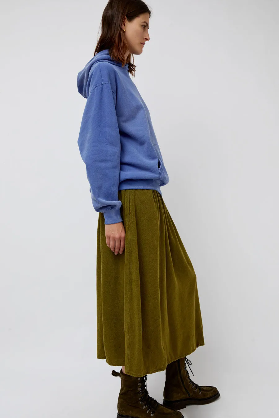 Sultan Wash Suzanne Skirt Oxford in Khaki Yellow sold by No. 6 product image thumbnail 4