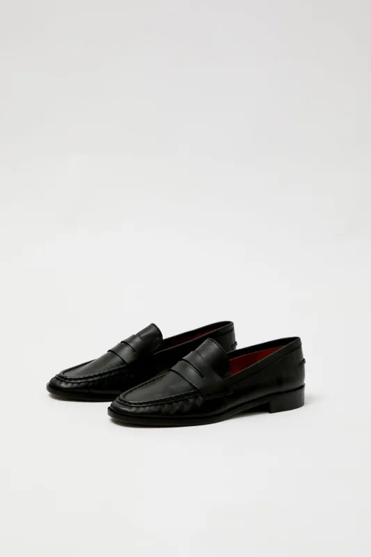 ATP Atelier Airola Loafer in Black Nappa sold by No. 6
