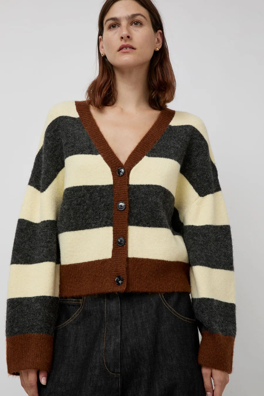No.6 Gabriel Cardigan in Stripe sold by No. 6