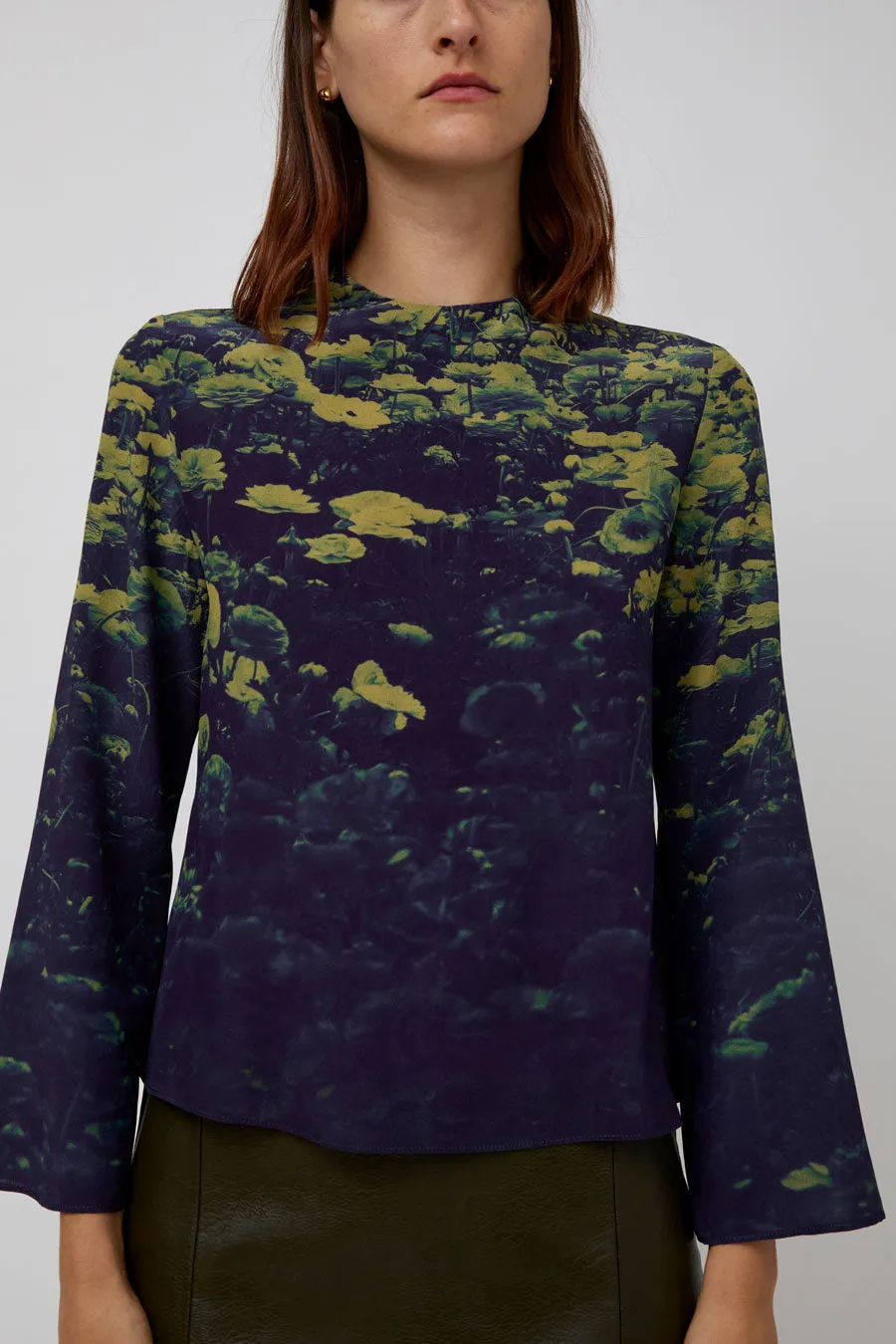 No.6 Diane Top in Green Poppies sold by No. 6 product image thumbnail 3