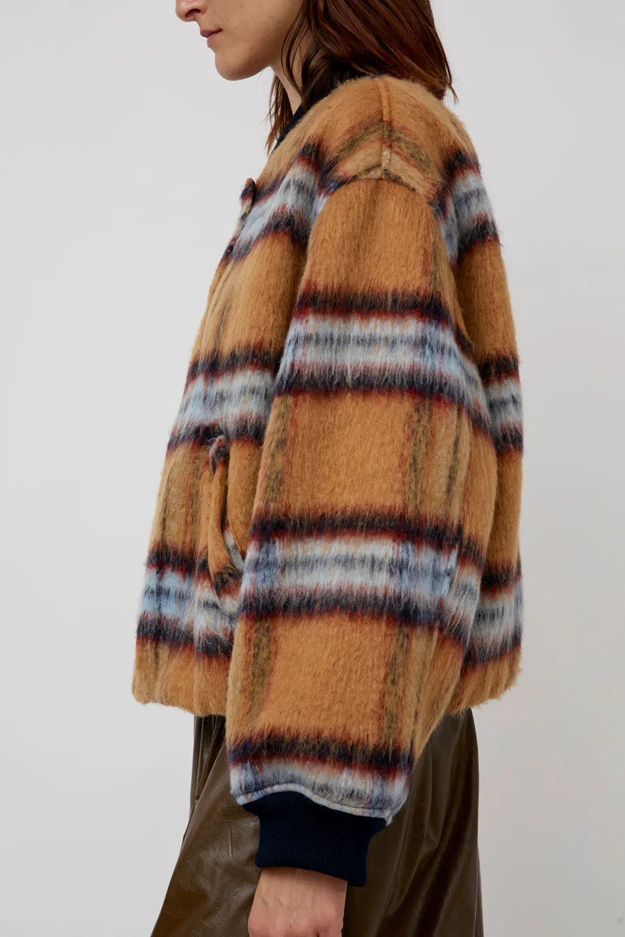 No.6 Dover Jacket in Camel Plaid sold by No. 6 product image thumbnail 3