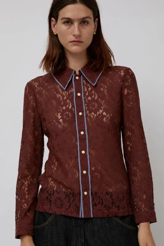 No.6 Anaise Top in Chocolate made by No. 6