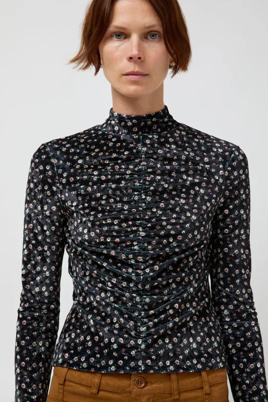 No.6 Kara Top in Black Floral made by No. 6