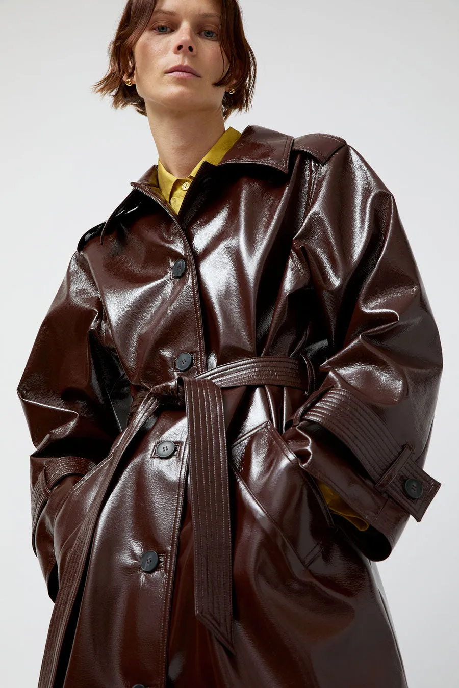 No.6 Mia Trench in Bordeaux sold by No. 6 product image thumbnail 3