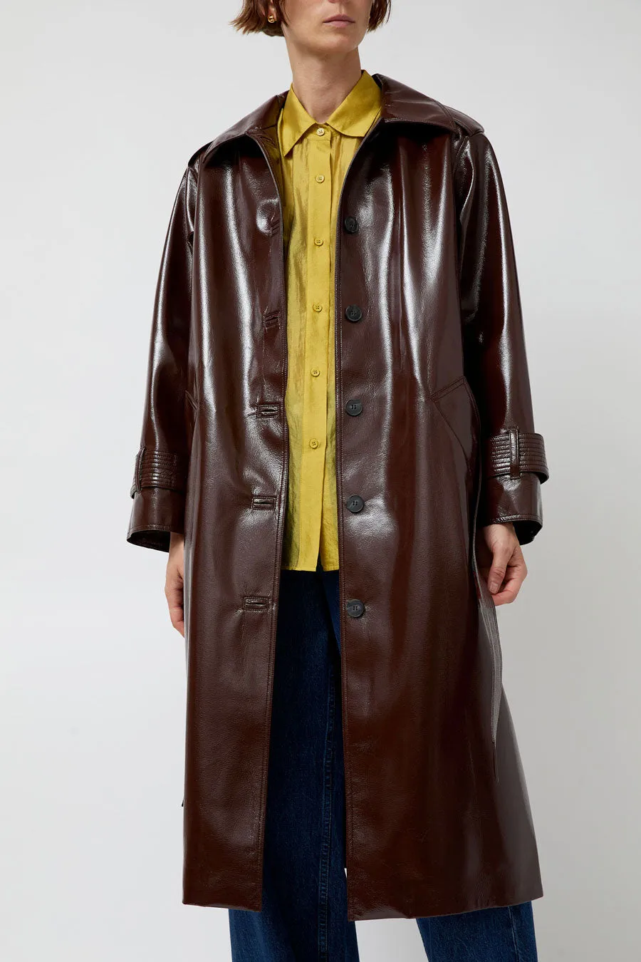 No.6 Mia Trench in Bordeaux sold by No. 6 product image thumbnail 2