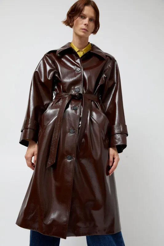 No.6 Mia Trench in Bordeaux made by No. 6