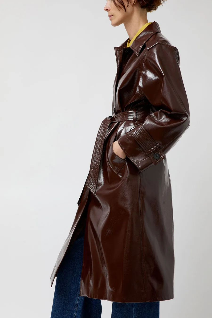 No.6 Mia Trench in Bordeaux sold by No. 6 product image thumbnail 4