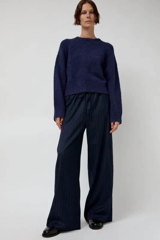 No.6 Mina Pant in Navy Pinstripe sold by No. 6